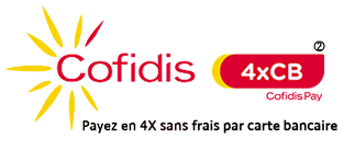 Paiement en 4 fois sans frais avec notre partenaire Cofidis