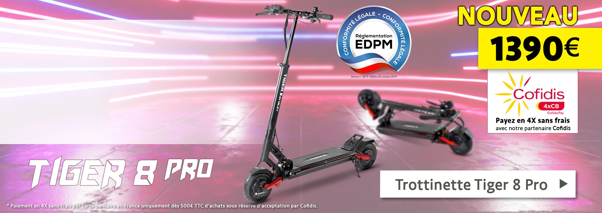 Trottinette Tiger 8 Pro